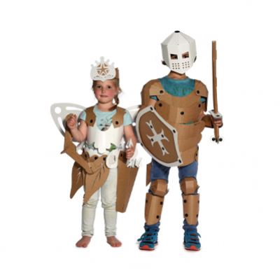 Cardboard Knight Costume
