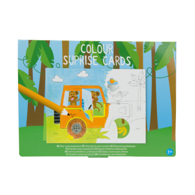 Colour suprise cards - Jungle