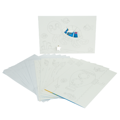 Colour surprise cards - Ocean