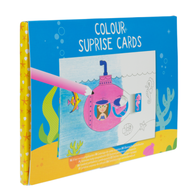 Colour surprise cards - Ocean