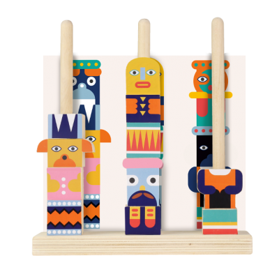 Wooden stacking puzzle