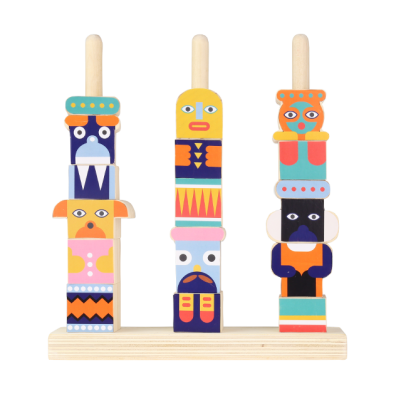 Wooden stacking puzzle