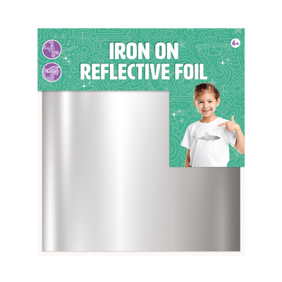 Iron on sheets - reflective silver