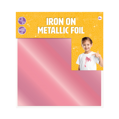 Iron on sheets - metallic pink