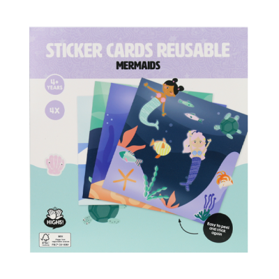 Re-usable stickercards