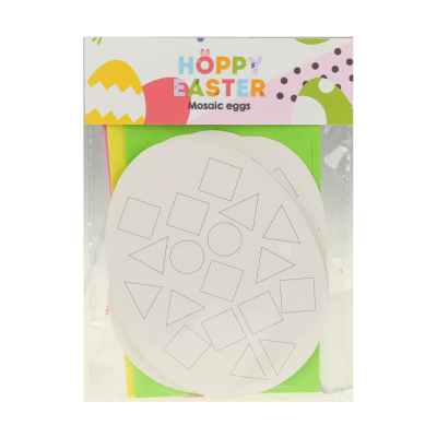 Mosaic paper eggs