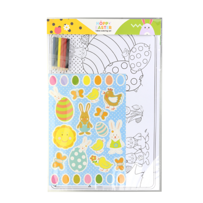 Easter table colouring set