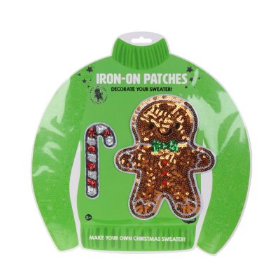 Iron-on patches Christmas sweater