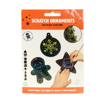 Scratch ornaments