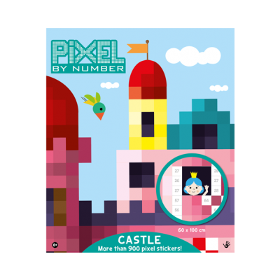 Pixel sticker poster - Castle 