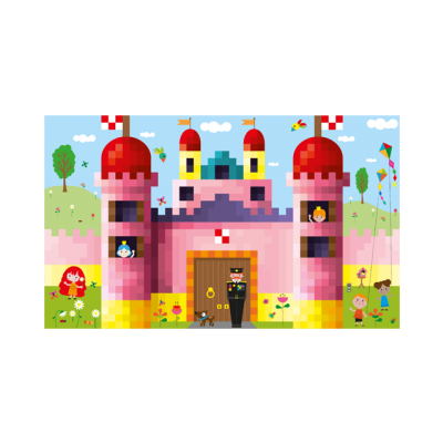 Pixel sticker poster - Castle 