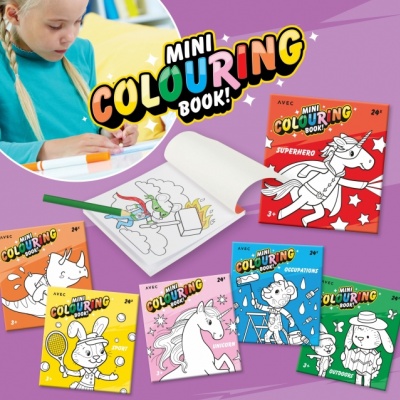 Mini coloring books 