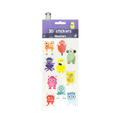 3D Stickers - Monsters