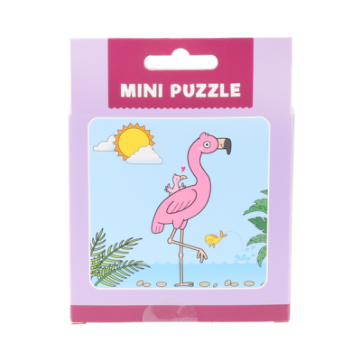 Mini Puzzle - Flamingo