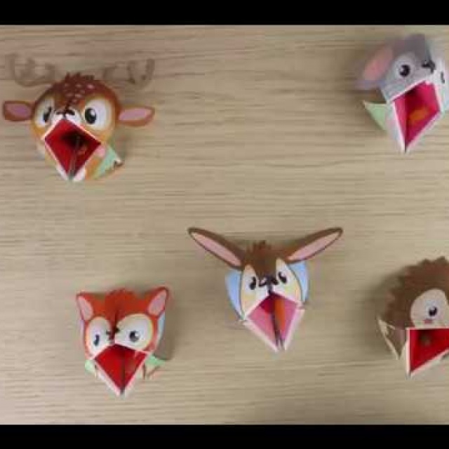 Origami Puppets - Forest Animals
